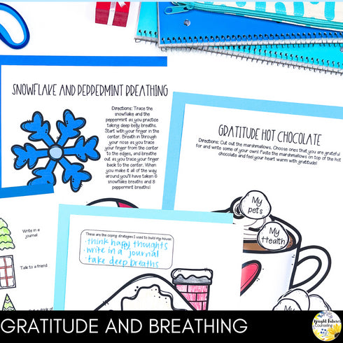 Countdown to Winter Break - Winter Themed Counseling and SEL Activity Pack