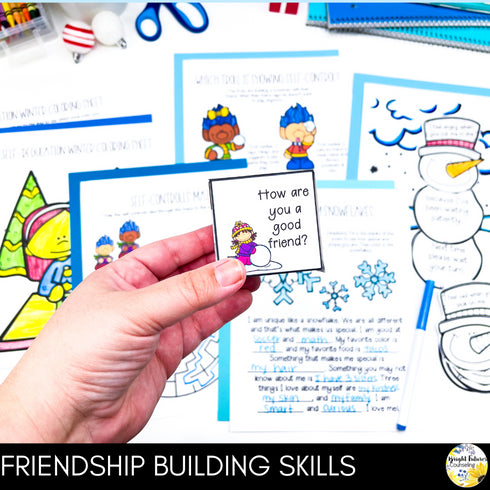 Countdown to Winter Break - Winter Themed Counseling and SEL Activity Pack