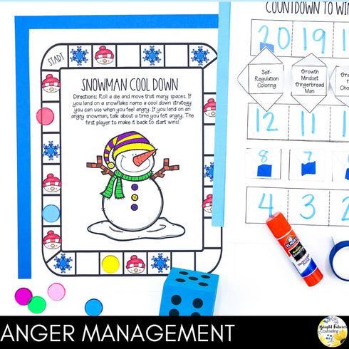 Countdown to Winter Break - Winter Themed Counseling and SEL Activity Pack
