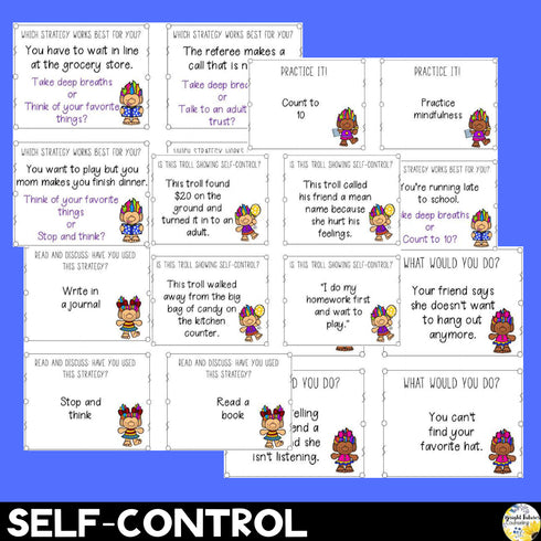 School Counseling SEL Discussion Cards Bundle