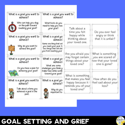 School Counseling SEL Discussion Cards Bundle