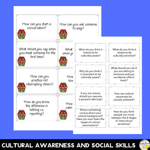 School Counseling SEL Discussion Cards Bundle