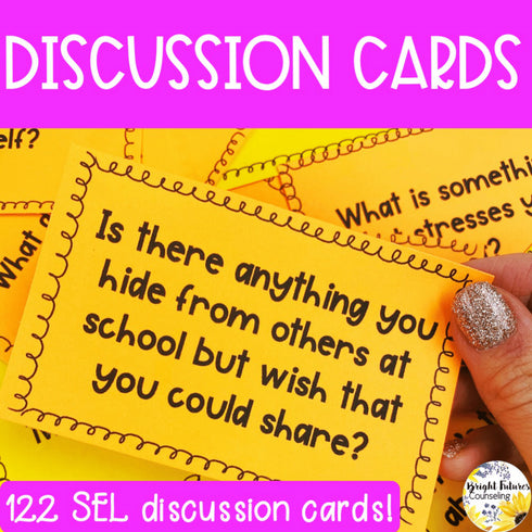 School Counseling SEL Discussion Cards