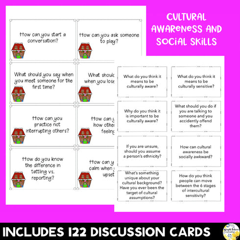 School Counseling SEL Discussion Cards