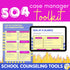 504 case manager toolkit cover with 504 at a glance and list of potential accommodations