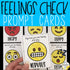Feelings Check Prompt Cards Emoji Emotions and Feelings Recognition Cards