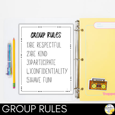 Emotional Regulation & Management Strategies for Middle School Counseling Group