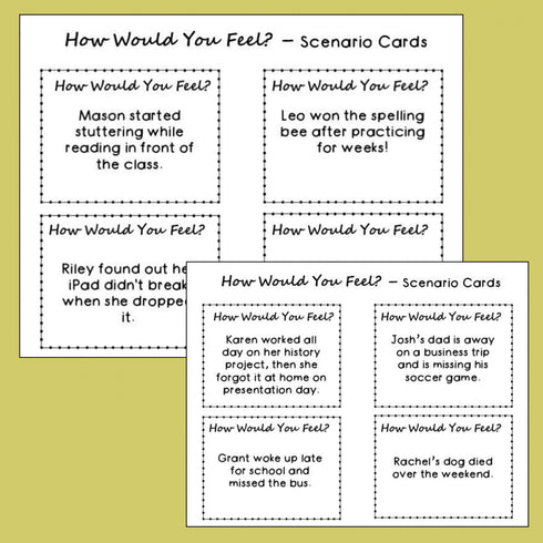 Empathy Perspective Taking Counseling Games and Foldable Activities
