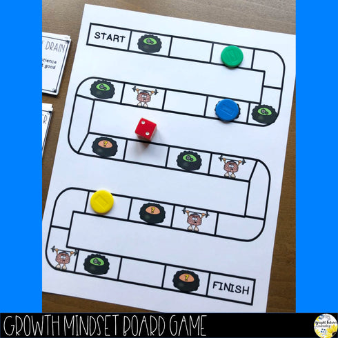 Growth vs. Fixed Mindset and the Power of "Yet" School Counseling Board Game