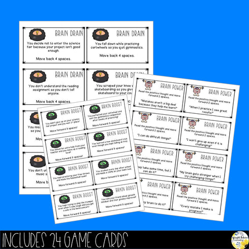 Growth vs. Fixed Mindset and the Power of "Yet" School Counseling Board Game