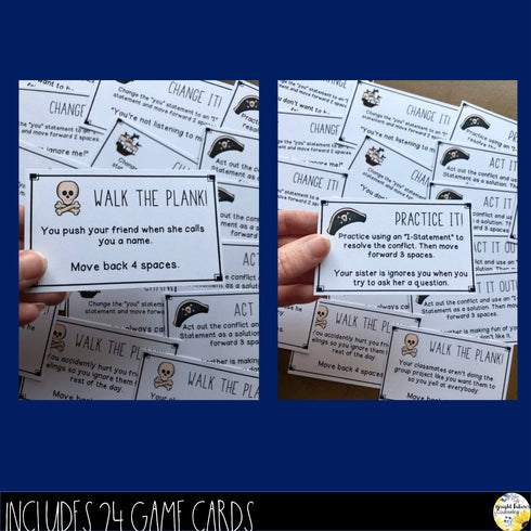 I-Statements School Counseling Board Game with Digital Version