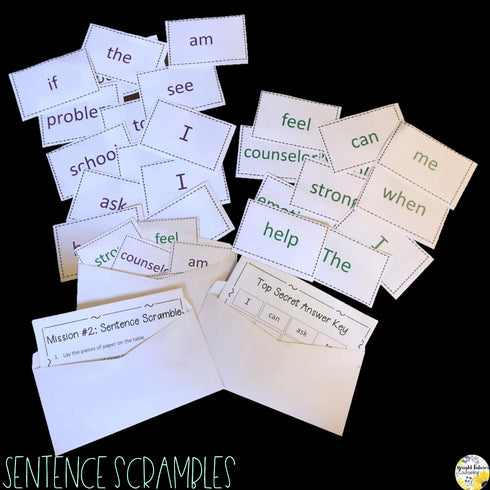 Interactive Classroom Guidance Lesson BUNDLE Escape Room Style Mission Series