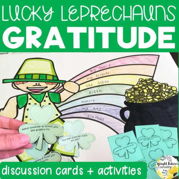 Lucky Leprechauns Gratitude Discussion Cards and Activity Pack - St. Patrick's
