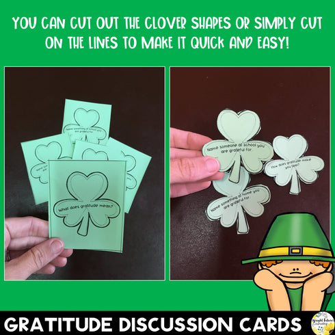 Lucky Leprechauns Gratitude Discussion Cards and Activity Pack - St. Patrick's