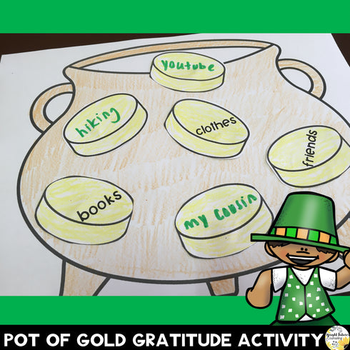 Lucky Leprechauns Gratitude Discussion Cards and Activity Pack - St. Patrick's
