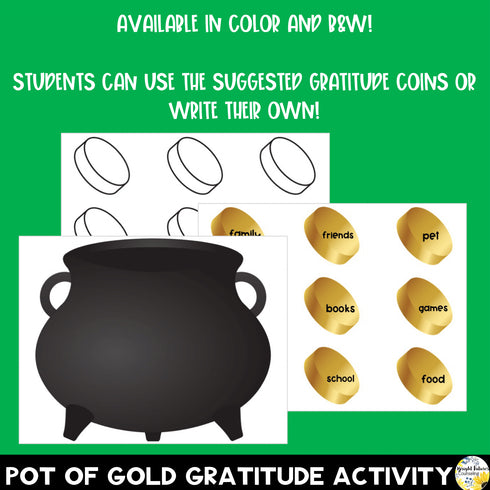 Lucky Leprechauns Gratitude Discussion Cards and Activity Pack - St. Patrick's