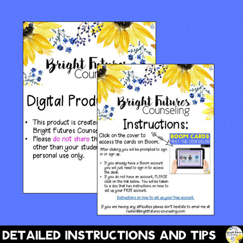 Meet the Counselor Boom Cards - Digital School Counseling Game