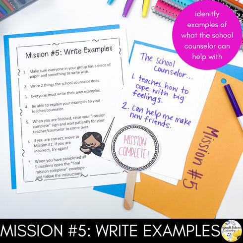 Meet The Counselor Escape Room Guidance Lesson - Mission Meet The Counselor