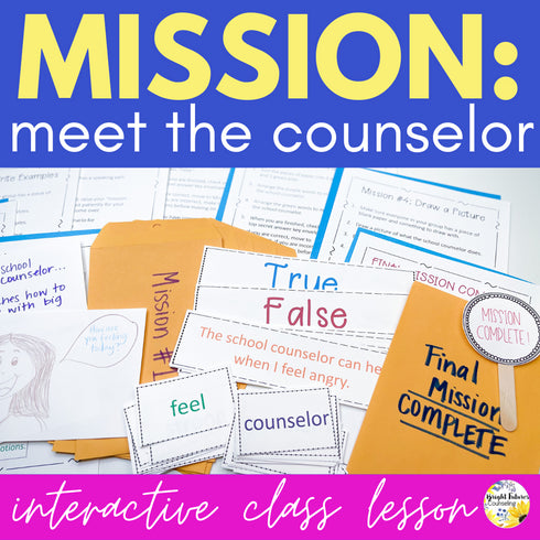 Meet The Counselor Escape Room Guidance Lesson - Mission Meet The Counselor