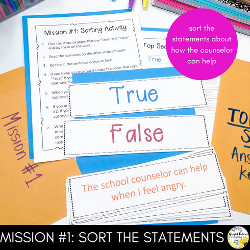 Meet The Counselor Escape Room Guidance Lesson - Mission Meet The Counselor