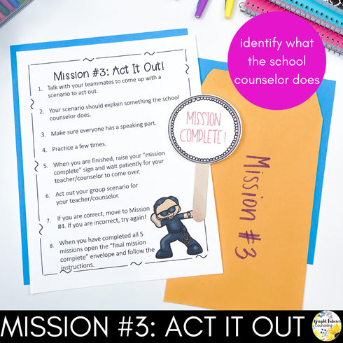 Meet The Counselor Escape Room Guidance Lesson - Mission Meet The Counselor