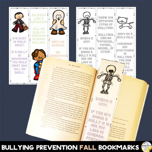 October Counseling Bundle - Bullying Prevention Month + Fall Coping Strategies