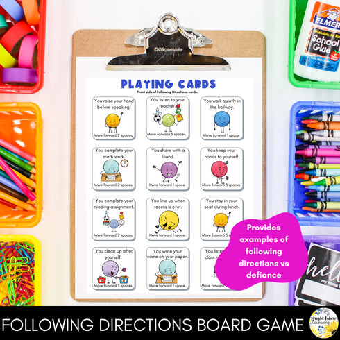 Overcoming Defiance & Following Directions Individual Counseling Curriculum