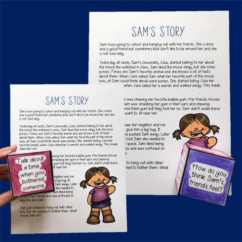 Prosocial Behaviors and Social Stories Counseling Social Skills Activity