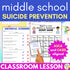 Suicide Prevention Lesson Middle School Counseling