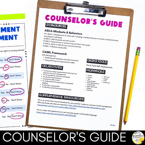 Self-Management and Responsibility Counseling Group for Middle School