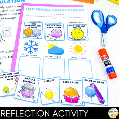 Self-Regulation Lesson for Social Emotional Learning and School Counseling