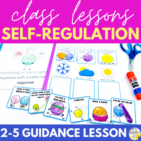 Self-Regulation Lesson for Social Emotional Learning and School Counseling