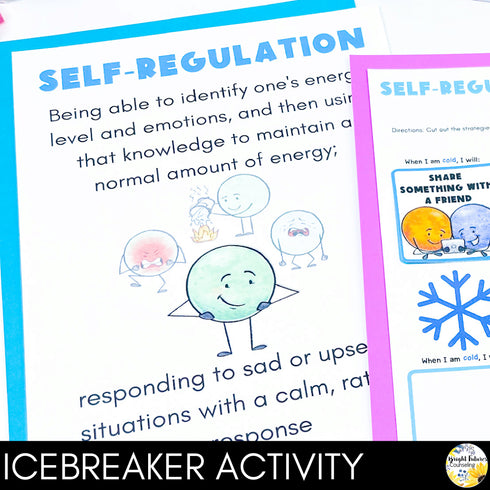 Self-Regulation Lesson for Social Emotional Learning and School Counseling