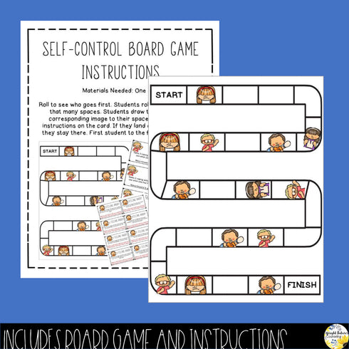 Self-Control Board Game + Digital School Counseling Game