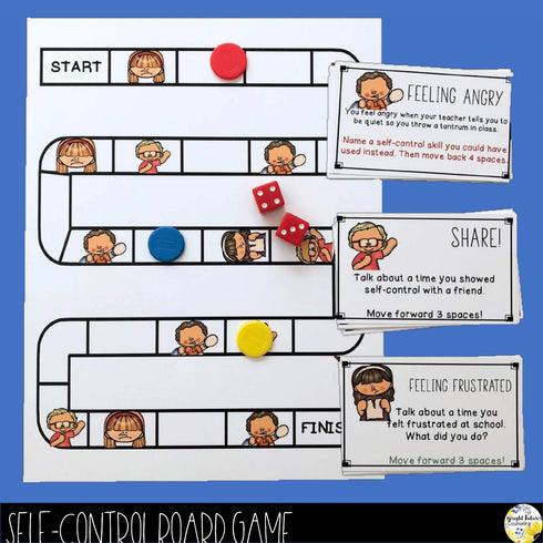 Self-Control Board Game + Digital School Counseling Game