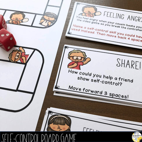 Self-Control Board Game + Digital School Counseling Game