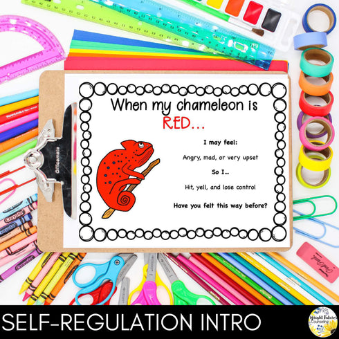 Self-Regulation BUNDLE Self-Regulation Counseling Lesson and Data Tracker