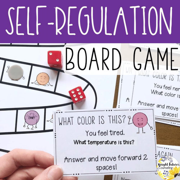 Self-Regulation Board Game School Counseling Game for Coping Strategies