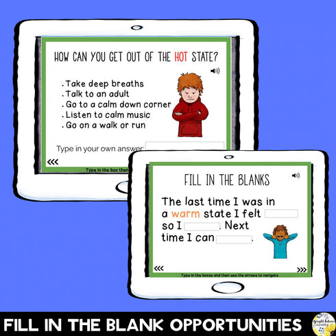 SELF-REGULATION Coping Skills Boom Cards Digital Activity - Counseling Game