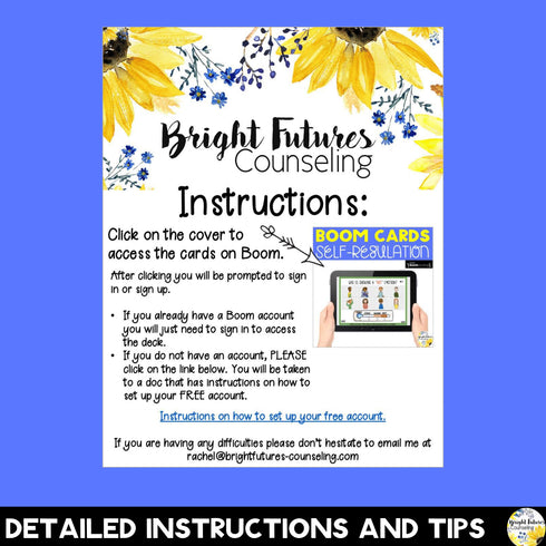 SELF-REGULATION Coping Skills Boom Cards Digital Activity - Counseling Game