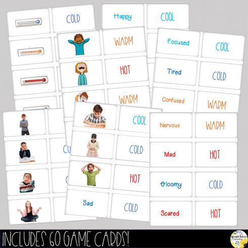 Self-Regulation Matching Game - Emotions Memory Card Game