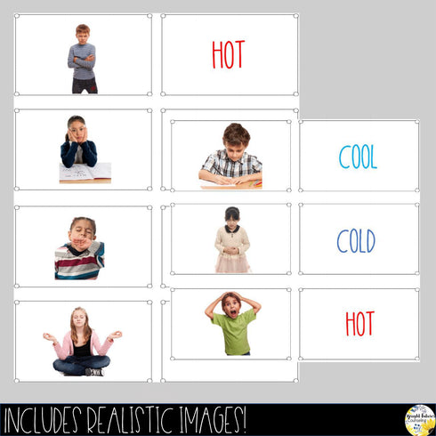 Self-Regulation Matching Game - Emotions Memory Card Game