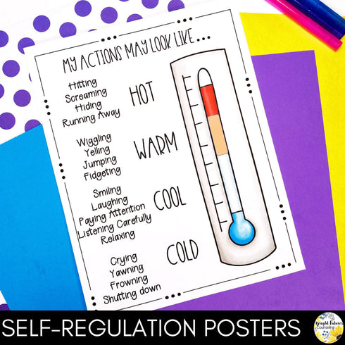 Self-Regulation Scoot Game - Elementary School Counseling Game