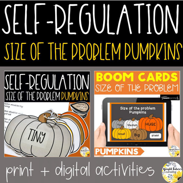 Size of the Problem Pumpkins Fall Bundle + SEL Fall Boom Cards Digital Game