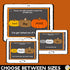 Size of the Problem Pumpkins Fall Bundle + SEL Fall Boom Cards Digital Game