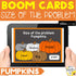Size of the Problem Pumpkins Fall SEL Activity - Boom Cards Fall Game