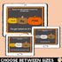 Size of the Problem Pumpkins Fall SEL Activity - Boom Cards Fall Game