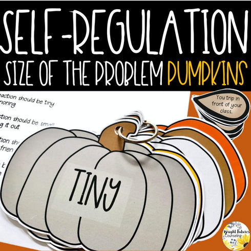 Size of the Problem Pumpkins Flip Book + Fall Themed Self-Regulation Activities