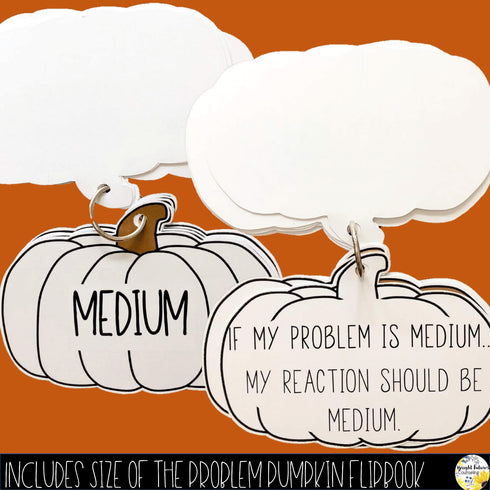 Size of the Problem Pumpkins Flip Book + Fall Themed Self-Regulation Activities