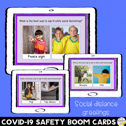 Social Distancing Back to School Bundle - Boom Cards & Google Slides